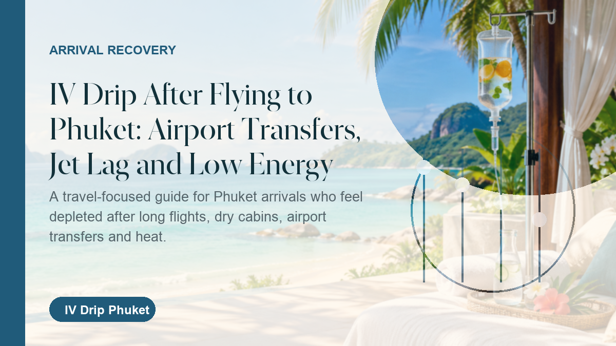 Jet lag and arrival recovery IV drip guide for Phuket